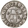 Szeląg, 1557, Królewiec; Kop. 3767 (R1), Slg. Marienburg 1217; pięknie zachowana moneta  z połyski..