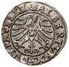 Szeląg, 1557, Królewiec; Kop. 3767 (R1), Slg. Marienburg 1217; pięknie zachowana moneta  z połyski..
