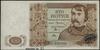 100 złotych, 15.08.1939; seria K, numeracja 000000, na dolnym marginesie czarny nadruk SPECIMEN NO..