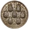 Medal na pamiątkę 25. rocznicy zawarcia pokoju w Utrechcie, 1738, wykonał N. von Swinderen;  Aw: B..