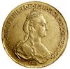 10 rubli (imperiał), 1782 СПБ TI, Petersburg; Aw: Popiersie Katarzyny w prawo, legenda; Rw: Cztery..