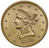 10 dolarów, 1881 S, San Francisco; typ Liberty Head, z motto na rewersie; Fr. 160, KM 102; złoto, ..