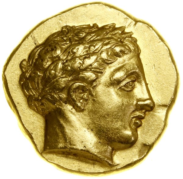 Stater, (ok. 340–328 pne), Amfipolis; Aw: Głowa 