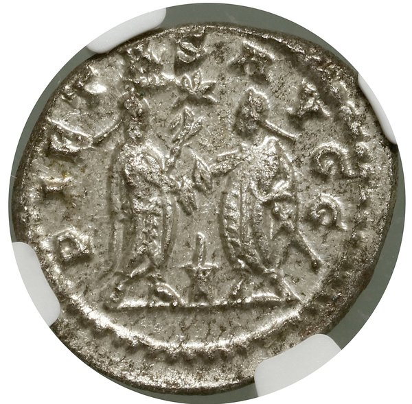 Antoninian bilonowy, (255–256), Samosata; Aw: Po