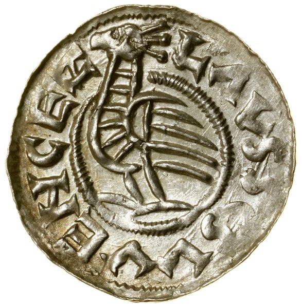 Denar, (przed 1050), Praga; Aw: Popiersie księci