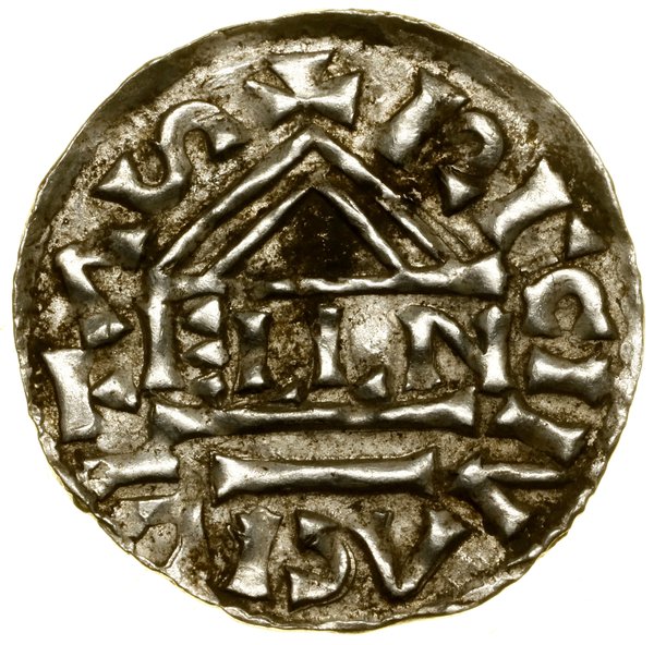 Denar, (985–995), Ratyzbona, mincerz Aljan; Aw: 