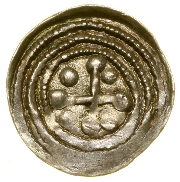 Denar, (ok. 1120–ok. 1136), Kraków; Aw: Rycerz p