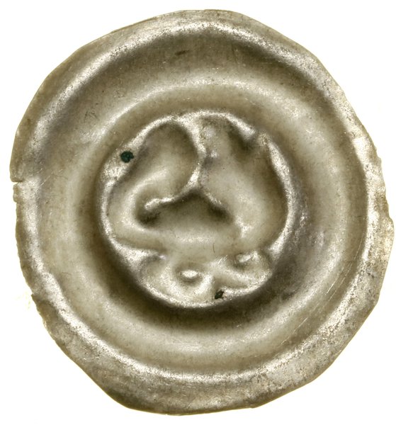 Brakteat, (XIII/XIV w.); Zwierzę kroczące w lewo