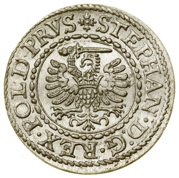 Szeląg, 1579, Gdańsk; CNG 128.I, Kop. 7426 (R), 