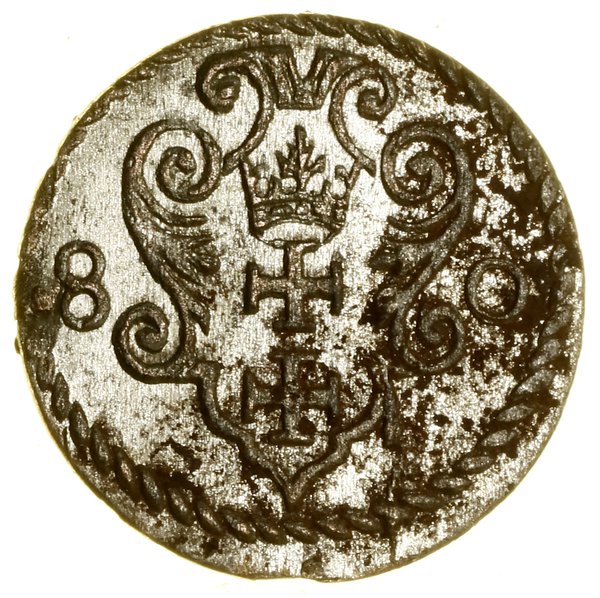 Denar, 1580, Gdańsk