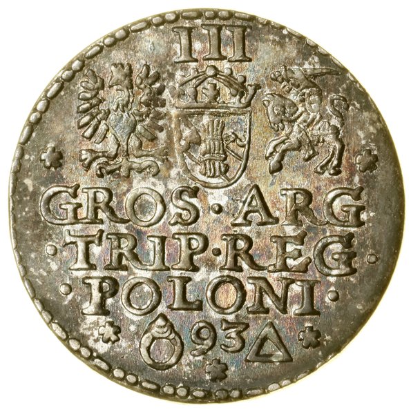 Trojak, 1593; Malbork; Iger M.93.1.b, Kop. 972, 