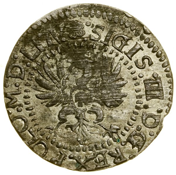 Grosz, 1615, Wilno; litery H W pod Pogonią (inic