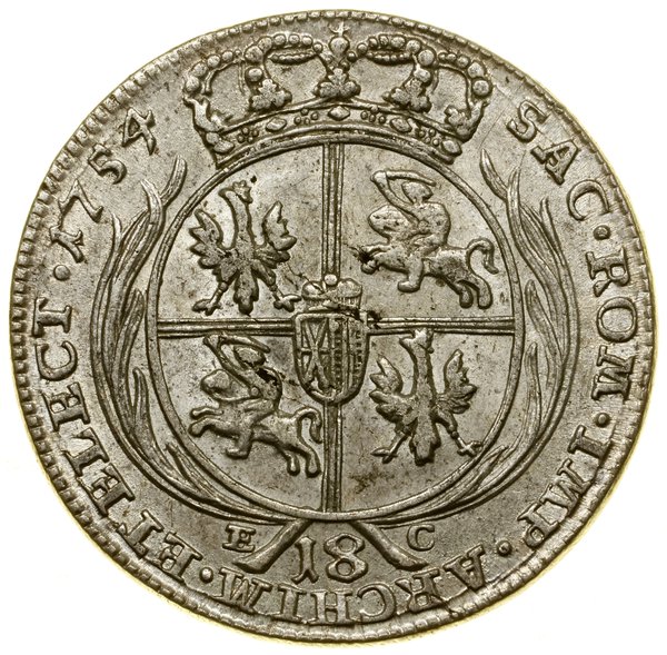 Ort, 1754 EC, Lipsk; cztery pierścienie na ramie