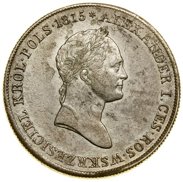 5 złotych, 1830 KG, Warszawa; odmiana z literami