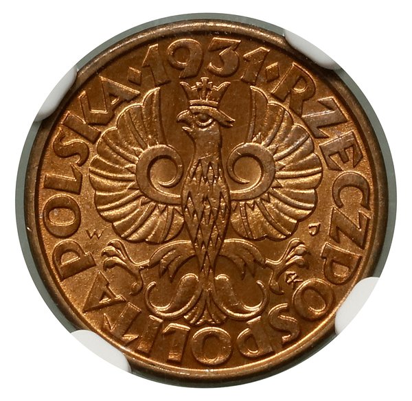 1 grosz, 1931, Warszawa; Kop. 2775 (R1), Pachimo