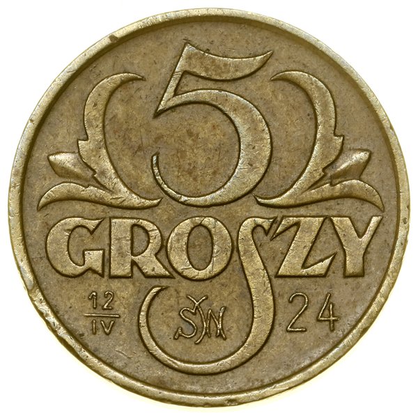 5 groszy, 1923, Warszawa