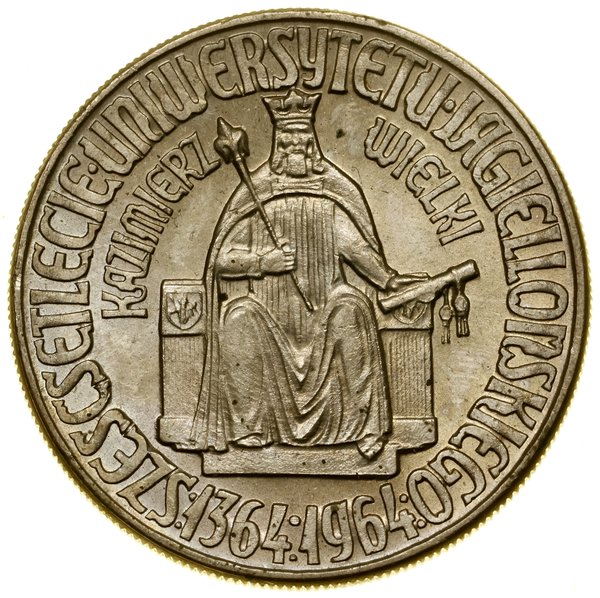 10 złotych, 1964, Warszawa; Kazimierz Wielki – 6
