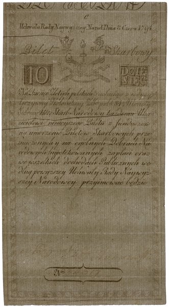 10 złotych polskich, 8.06.1794