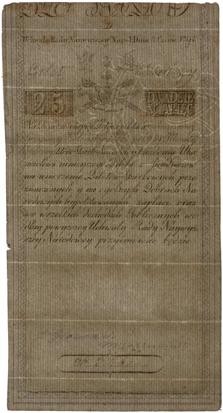 25 złotych polskich, 8.06.1794