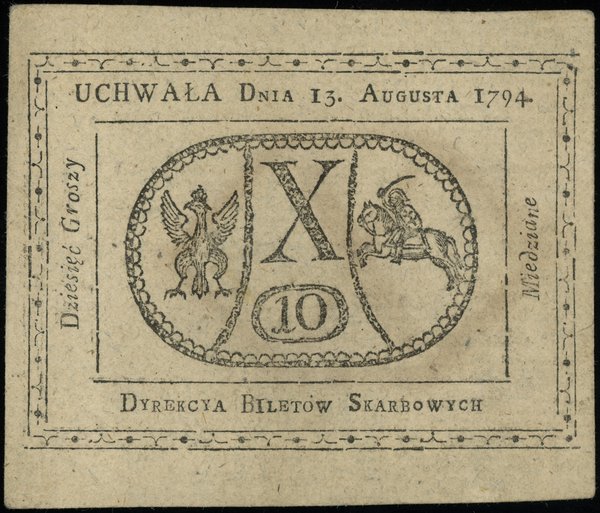 10 groszy miedziane, 13.08.1794