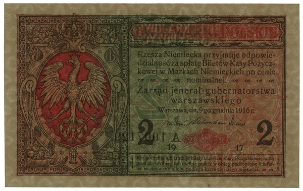 2 marki polskie, 9.12.1916