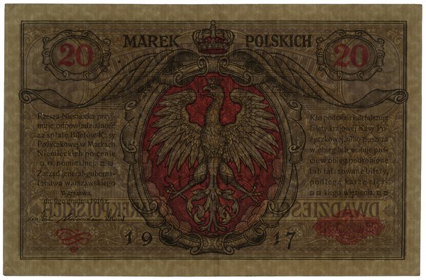 20 marek polskich, 9.12.1916; jenerał, seria A, 