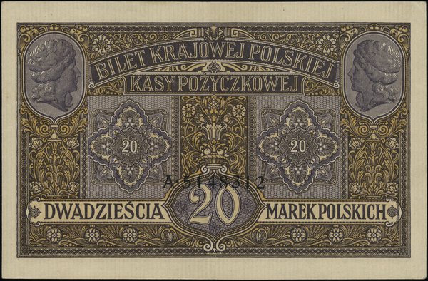 20 marek polskich, 9.12.1916; jenerał, seria A, 