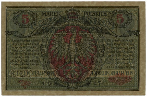 5 marek polskich, 9.12.1916; Generał, „Biletów”,