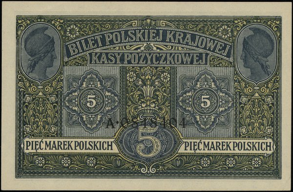 5 marek polskich, 9.12.1916; Generał, „Biletów”,