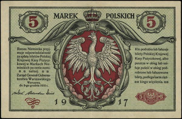 5 marek polskich, 9.12.1916