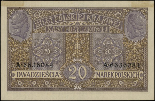 20 marek polskich, 9.12.1916; Generał, seria A, 