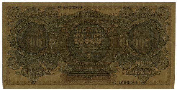 10.000 marek polskich, 11.03.1922; seria C, nume