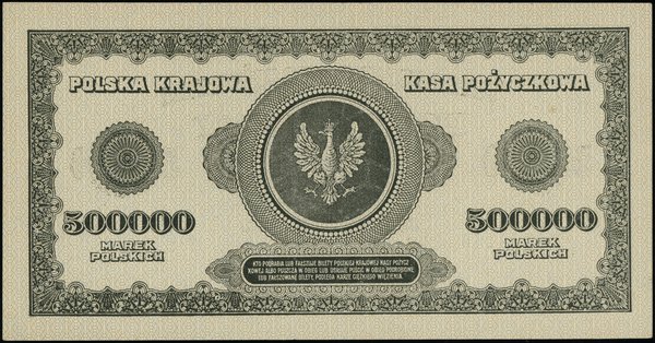 500.000 marek polskich, 30.08.1923; seria T, num