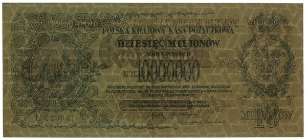 10.000.000 marek polskich, 20.11.1923; seria L, 