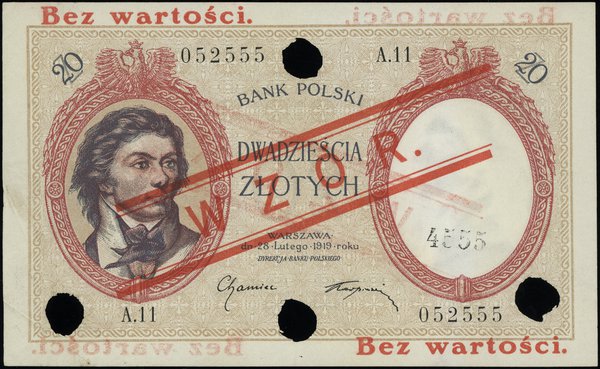 20 złotych, 28.02.1919