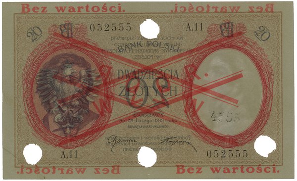 20 złotych, 28.02.1919