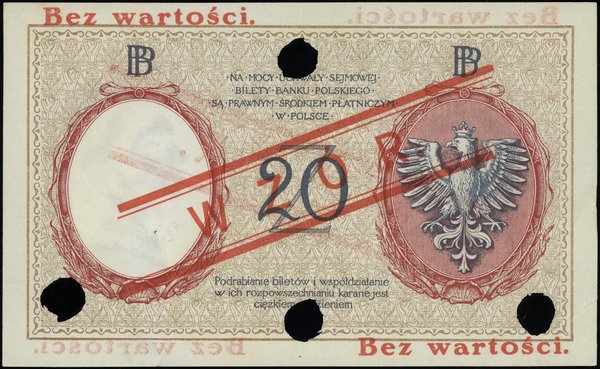 20 złotych, 28.02.1919; seria A.11, numeracja 05