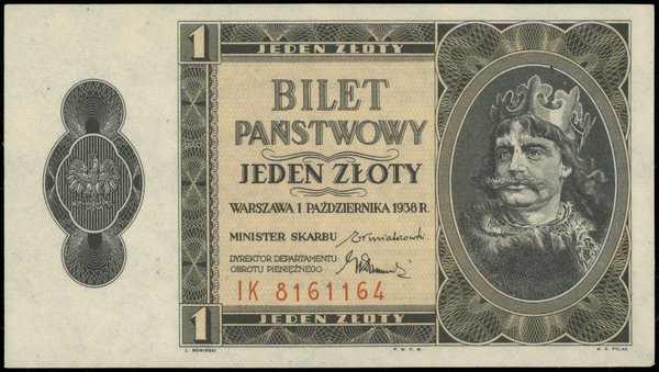 1 złoty, 1.10.1938