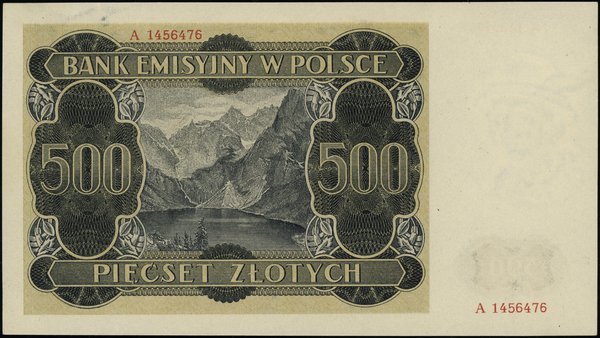 500 złotych, 1.03.1940