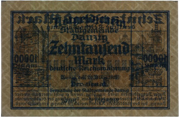 10.000 marek, 20.03.1923; numeracja 095770; Jabł