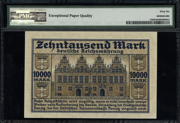 10.000 marek, 20.03.1923; numeracja 095770; Jabł