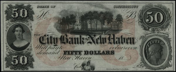Blankiet banknotu 50 dolarów, 18... (lata 60. XI
