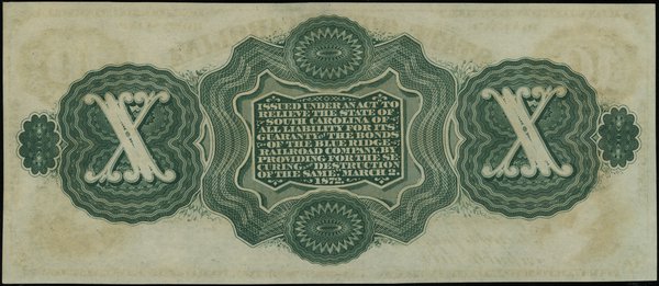 10 dolarów, 2.03.1872, South Carolina