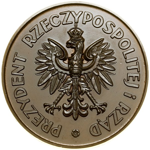 Medal na pamiątkę 1.000 rocznicy powstania państwa polskiego, 1966, Londyn, projektował Wiesław Antoni  Pater
