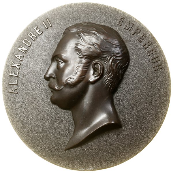 Medalion z Aleksandrem II, ok. 1855; Głowa Aleks