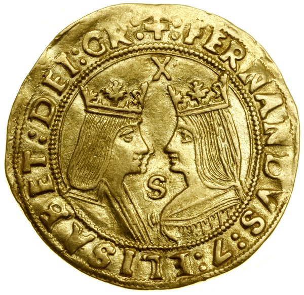 Doble excelente (dwudukat), bez daty (1497), Sewilla