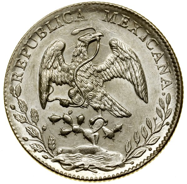 8 reali, 1897 Mo AM, Meksyk; KM 377.10; srebro, 