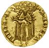 Floren, (ok. 1340–1370); Aw: Lilia, + hV • DPh - VIENS; Rw: Św. Jan stojący na wprost,  trzymający..