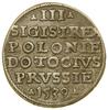 Trojak, 1539, Elbląg; w legendzie awersu ELBIN; Białk.-Szw. 264, CNCE 214 (R3), Iger E.39.1.b (R2)..