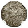 Douzain, 1588 G, Poitiers; Ciani 1450, Duplessy 1140, Kop. 10210 (R1); moneta w pudełku NGC 649721..